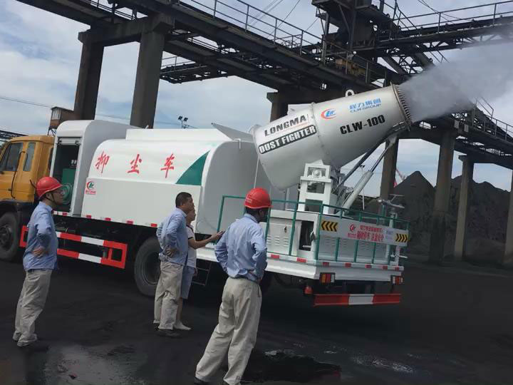 湖北荊州國(guó)電煤廠反饋100米霧炮車(chē)使用效果