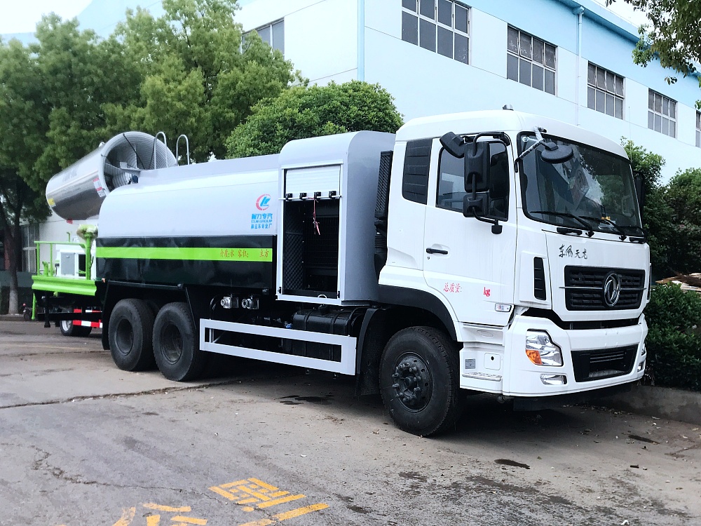 東風天龍后雙橋霧炮車(國五16立方/50-120米霧炮)